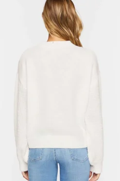 Balloon Sleeve Sweater-Knit Top