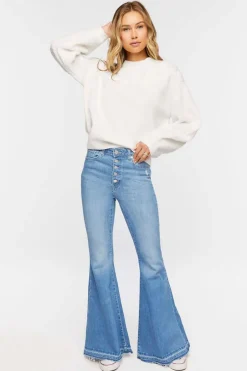 Balloon Sleeve Sweater-Knit Top