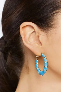 Bamboo Hoop Earrings
