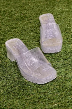 Barbie™ Glitter Jelly Block Heels