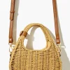 Basketwoven Wicker Crossbody Bag