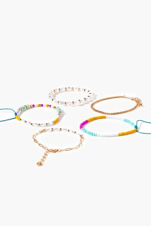 Bead & Chain Bracelet Set