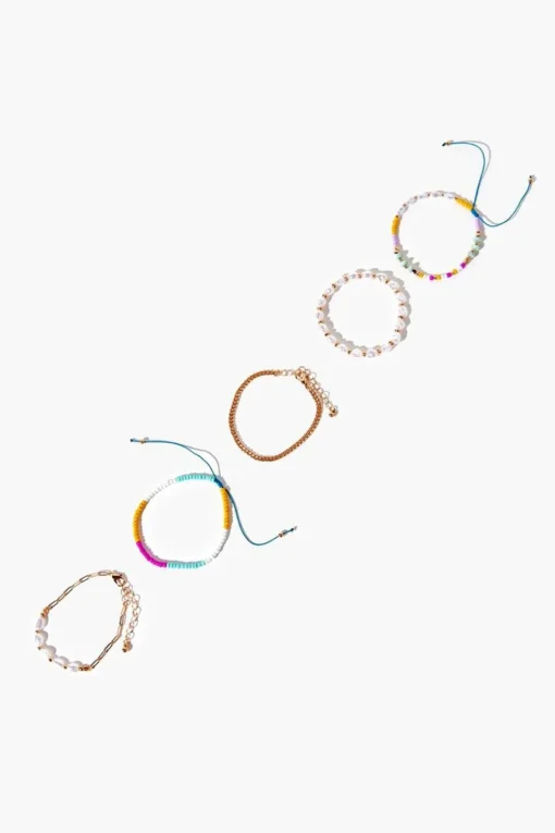 Bead & Chain Bracelet Set