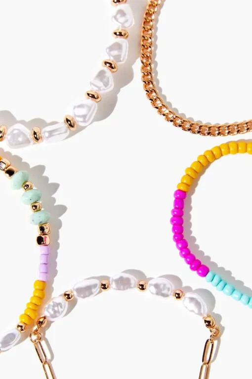 Bead & Chain Bracelet Set