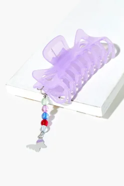 Beaded Chain Claw Hair Clip