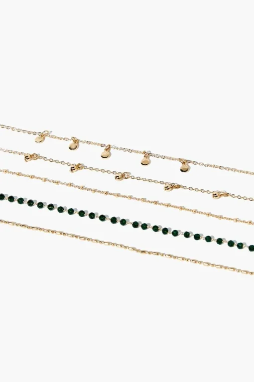 Beaded Charm Bracelet Set