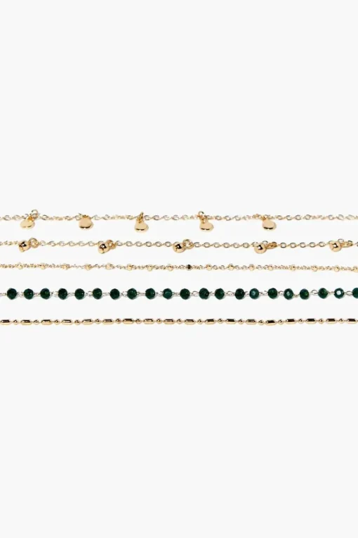 Beaded Charm Bracelet Set