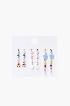 Beaded Drop Earring Set