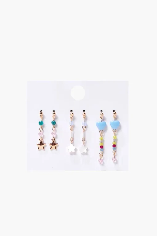 Beaded Drop Earring Set