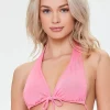 Beaded Halter Bikini Top