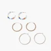 Beaded Hoop Earring Set