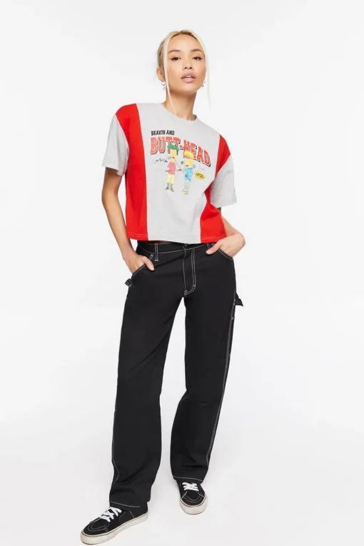 Beavis & Butt-Head Cropped Graphic Tee