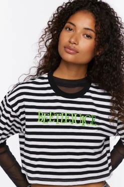 Beetlejuice Graphic Cropped Tee