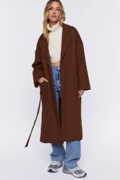 Belted Canvas Duster Coat