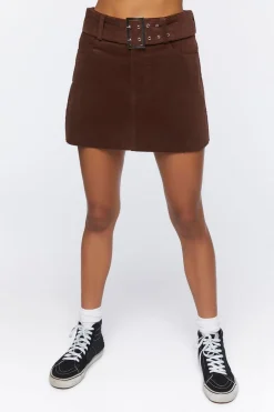 Belted Mini Skirt