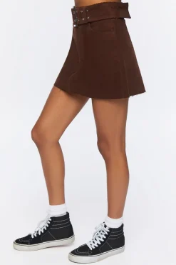 Belted Mini Skirt