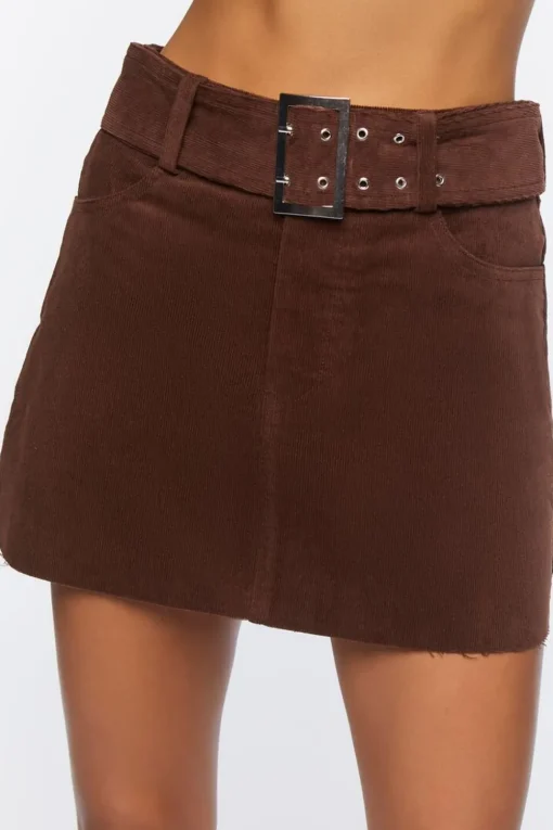 Belted Mini Skirt
