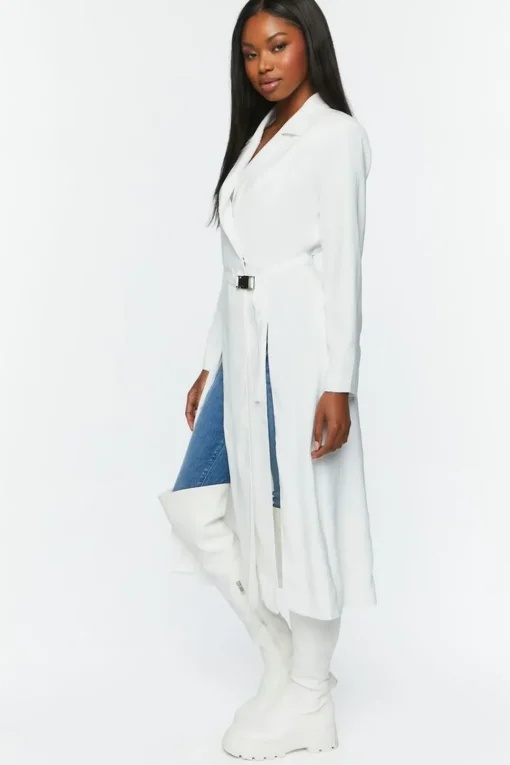 Belted M-Slit Duster Jacket