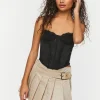 Belted Pleated Mini Skirt