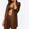 Belted Satin Robe
