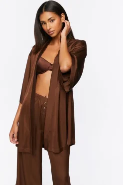 Belted Satin Robe