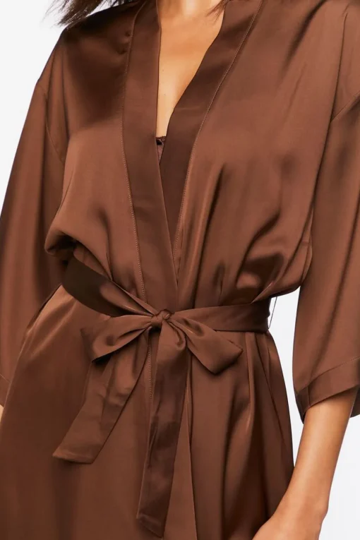 Belted Satin Robe