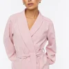 Belted Shawl Lapel Shacket