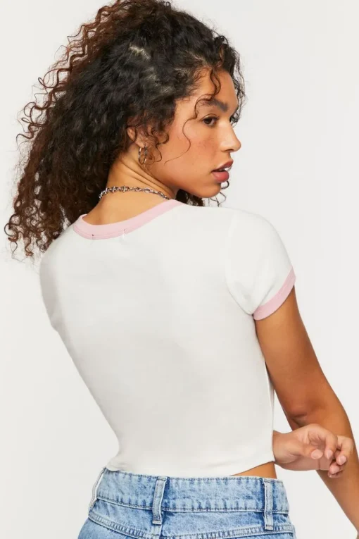 Berry Nice Day Graphic Ringer Tee