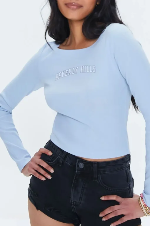 Beverly Hills Graphic Ribbed Tee