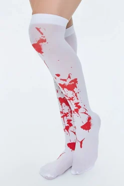 Blood Print Over-The-Knee Socks