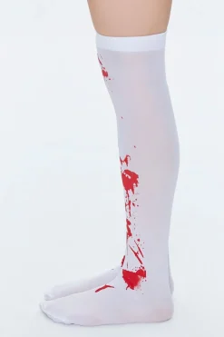 Blood Print Over-The-Knee Socks