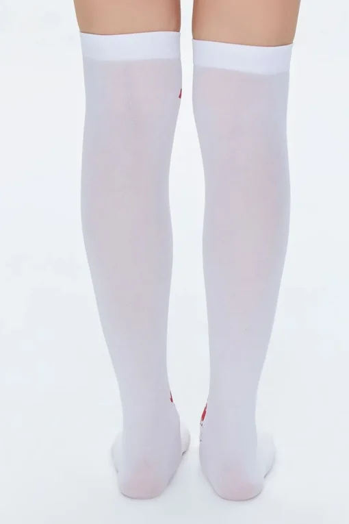 Blood Print Over-The-Knee Socks