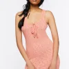 Bodycon Lace-Up Mini Dress