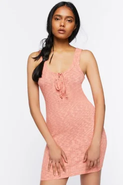 Bodycon Lace-Up Mini Dress