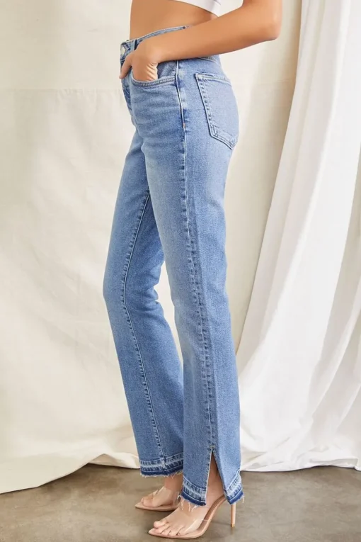 Bootcut Release-Hem Jeans