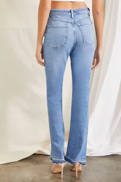 Bootcut Release-Hem Jeans