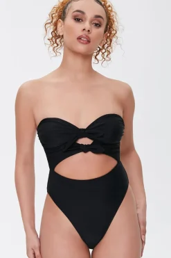 Bow Cutout One-Piece Swimsuit