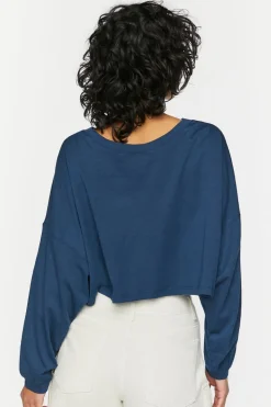 Boxy Long-Sleeve Cropped Tee