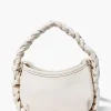 Braided Faux Leather Crossbody Bag