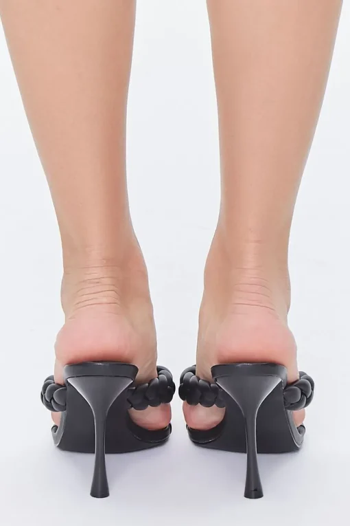 Braided-Strap Spool Heels