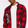 Buffalo Plaid Frayed Patch Shirt