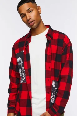 Buffalo Plaid Frayed Patch Shirt