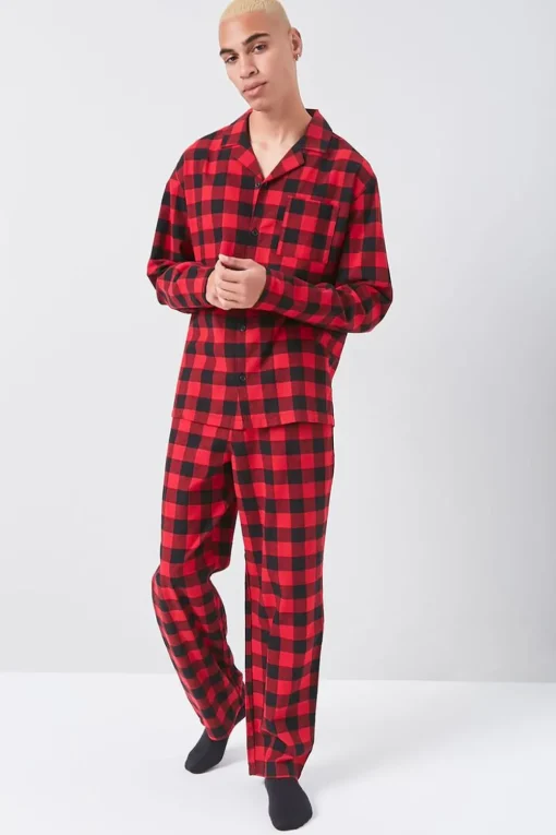 Buffalo Plaid Pajama Shirt