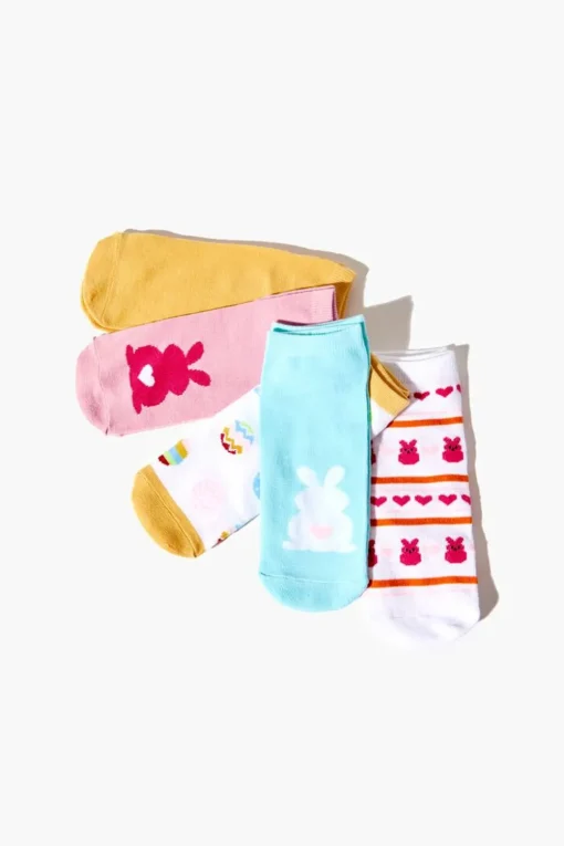 Bunny Ankle Sock Set - 5 Pack