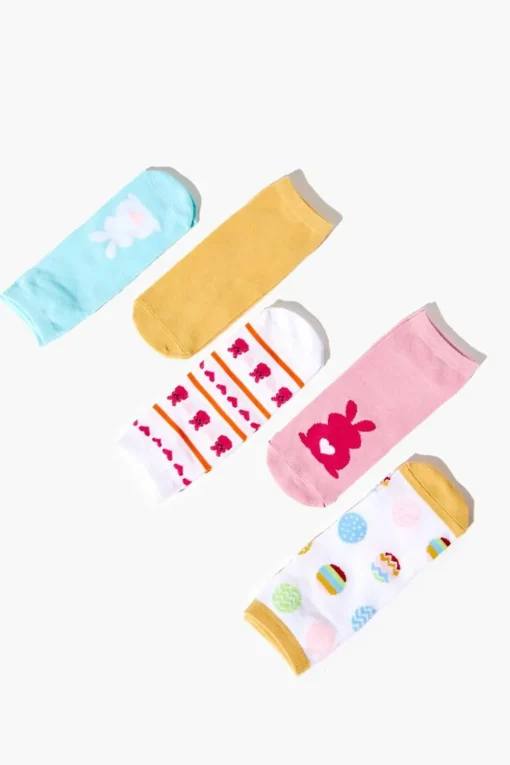 Bunny Ankle Sock Set - 5 Pack