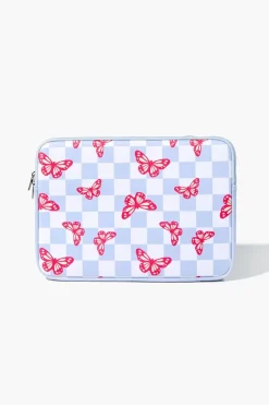 Butterfly Checkered Tablet Case