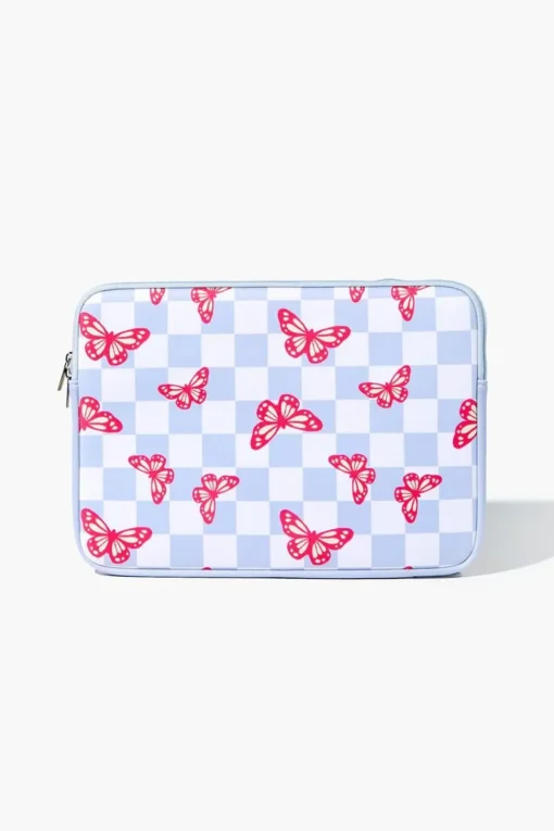Butterfly Checkered Tablet Case
