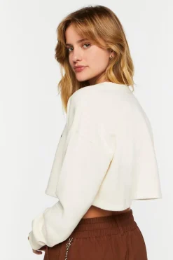 Butterfly Graphic Cropped Pullover