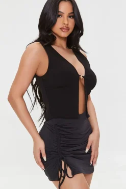Butterfly Pendant Crop Top