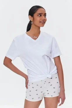 Butterfly Print Biker Shorts